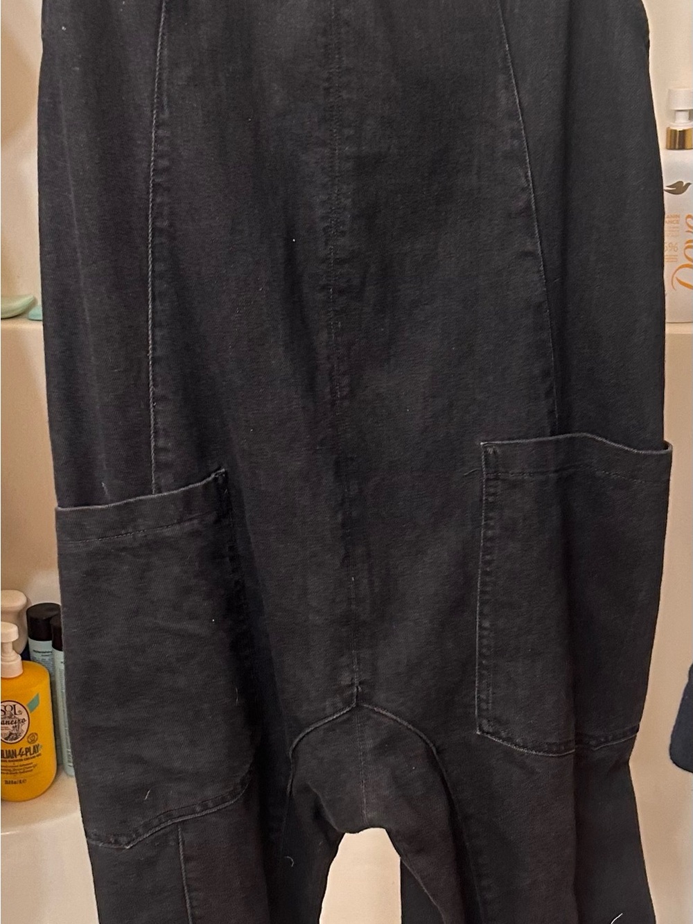 Free people Women’s  Black Carpenter Jeans with Utility Pockets